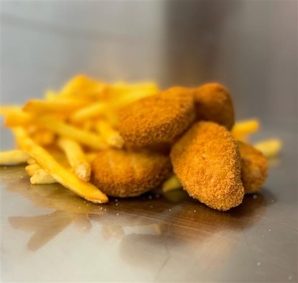 Barnamenu við nuggets og kips